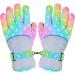 PAMAID Kids Winter Snow Gloves - Waterproof Ski Gloves for Girls | Outdoor Windproof Warm Snowboard Gloves - Rainbow (Medium) - Buy Online on GoSupps.com