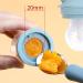 Baby Fruit and Vegetable Pacifier | Silicone Fruit Sucker for Infants | 3-Pack Snuller (Khaki) - Safe & Easy Feeding - Buy Online on GoSupps.com