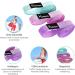 Marioota Long Fabric Fitness Straps Set - 3 Resistance Tapes with Handles & Door Anchors - Blue Pink Purple - Ideal for Home & Gym Workouts - Buy Online on GoSupps.com