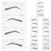 IMIKEYA Lot de 6 Pochoirs Sourcils Jetables en Papier Mod les Vari s Autocollants de Maquillage pour Sourcils Femmes Outil Pratique pour Maquillage Pr cis