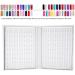 Nail Art Display Book Nail Color Chart Display Professional Salon Nail Color Swatches Nail Practice Card Design Board Nail Tip Storage Tools for Nail Art Showing(white) - Buy Online on GoSupps.com