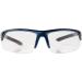 Smith & Wesson Corporal Half Frame Shooting Glasses - Blue/Clear, No-Slip Rubber, Impact Resistant, Storage Bag - Ideal for Work & Everyday Use - Buy Online on GoSupps.com