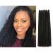 GUOHUI Micro Faux Locs Crochet Hair 36 Inch 5 Packs Color Natural Black DIY Braids Straight Styles (36 1B) 36 Inch (Pack of 5) 1B