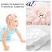 6 Piece Baby Girl Headband Set - Floral Hair Bands for Baptism Birthdays Weddings & Photography | White & Pink - Buy Online on GoSupps.com