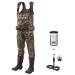HISEA Chest Waders Neoprene Duck Hunting Waders for Men with 600G Insulated Boot Waterproof Camo Bootfoot Fishing Waders US Size Men 12