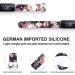 Designer Silicone Bands for Fitbit Luxe | Durable & Stylish Replacement Strap for Women | Compatible with Fitbit Luxe 2021 - Black Floral Print - Buy Online on GoSupps.com