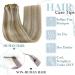 Runature Clip-In Real Hair Extensions | Ash Brown & Platinum Blonde | 22 Inch 120g 7PCs - #8P60 - Buy Online on GoSupps.com