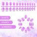 288 Piece Short Square Glossy Press On Nails Set - Classic Colors in Blue and Purple | Acrylic False Nail Tips for Full Cover Glam - Buy Online on GoSupps.com