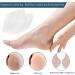 GQTJP Silicone Heel Cups - Plantar Fasciitis & Heel Pain Relief (White, 2 Pairs) - Buy Online on GoSupps.com