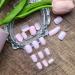 Light Pink Square Press on Nails - 24pcs Pure Color Acrylic Stick on Nails for Women and Girls | Cute Extra Short Summer Fake Nails - Buy Online on GoSupps.com