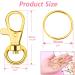 Paxcoo 100pcs Gold Keychain Rings Kit - 50 Key Chain Hooks + 50 Key Rings for Resin Craft & Acrylic Blanks - Bulk DIY Keychain Making Supplies - Buy Online on GoSupps.com