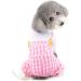 Zunea Small Dog Pyjamas Soft Cotton Puppy Clothes Summer Pajamas Jumpsuit Plaid Sleeping Wear Breathable Pjs Apparel Outfits Chihuahua Pullover Shirt Clothing for Pet Cats Dogs Girl Boys Pink M M pink - Buy Online on GoSupps.com
