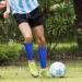 Jimtuze Leg Compression Cuffs for Football Training | Anti-Slip Calf Compression Sleeves | Adult Blue | Ultimate Leg Protection & Support - Buy Online on GoSupps.com