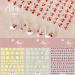 Fruit Nail Art Stickers - 3D Self-Adhesive Decals for Manicure - Summer Lemon Cherry Orange Grapefruit - Nail Decoration for Women and Girls - 3 Sheets - Buy Online on GoSupps.com