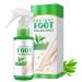 Tongyend Foot Peel Spray Foot Mask Orange Oil Instant Hydrating Nourish Foot Peeling Spray Exfoliator For Cracked Rough Heels & Calluses on Feet Elbows Toes Fingers (GreenTea)