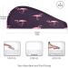 Pink Flamingo Dry Hair Cap Set | Quick Drying Towel & Button Headband | Super Absorbent & Soft | Perfect for International Shipping - Buy Online on GoSupps.com