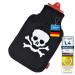 Snoozy hot water bottle with soft and cuddly cover XXL with 2 litre volume for long-lasting warmth 100% natural rubber (pirate)