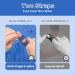 Thumb Finger Splints - Trigger Thumb Brace for Arthritis & Injury Relief - 4pcs Short Blue Protector for All Fingers - Buy Online on GoSupps.com