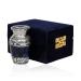 hlc Lovely Small Keepsake Urn Qnty 1 - Keepsake Urn for Human Ashes with 1 Velvet Box Bag-Mini Keepsake Urn -Beautiful Peaceful Blue Brass Hand Engraved Mini Memorial Affordable Keepsake Urn (3 cu.in)