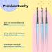 3PCS Nail Polish Clean Up Brushes Round, Angled, Flat | Fingernail Art Remover Tools for Precision Cleaning - Buy Online on GoSupps.com