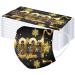 ZQP 50PCS 2021 Happy New Year Disposable_Face_Masks for Adult 5-Types 3-ply Non-Woven Fabricwith Elastic Earloops Fireworks Camouflage Pattern High Filtration and Ventilation Security - Buy Online on GoSupps.com