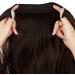 Halo Wavy Curly Hair Extensions 18 Dark Brown Mix Light Auburn - Heat Resistant Synthetic Hairpiece for Women by OMGREAT - Buy Online on GoSupps.com
