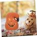 HOMSFOU Pumpkin Lantern Ornament Halloween Decor Trick or Treat Pumpkin Lamp Plastic Jack o Lantern Pumpkins Festival Ornament Halloween Lantern Halloween Light Decor 3d Hollow Out Pe Led Orange 16X12CM - Buy Online on GoSupps.com