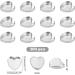 CHGCRAFT 300Pcs Empty Heart Metal Pans 19.5mm for Eyeshadow Palette - Makeup Palette Sliver - Buy Online on GoSupps.com