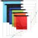 Waterproof Dry Bag Set 15L + 8L + 5L + 4L + 3L + 2L | Lightweight Sacks with Adjustable Shoulder Straps for Kayaking, Rafting, Boating, Hiking, Camping | Colorful 6-Pack - Buy Online on GoSupps.com