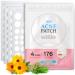 TKTK Pimple Patches Acne Patches For Face 4 Sizes 176 Patches Hydrocolloid Patch Acne Absorbing Zit Patch Easy To Peel Add Tea Tree & Calendula Oil 176 Count (Pack of 1) 176