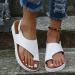 Arch Support Sandals for Women - Comfortable Breathable Toe Corrector Flip Flops for Summer | Lightweight Bunion Orthopedic Slippers for Hallux Valgus - Size 5.5 Silver - Buy Online on GoSupps.com