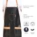 PERFEHAIR Durable Waterproof Barber Apron for Hair Stylists | Soft Stylish & Functional with 3 Pockets | Ideal for Salon Cosmetology & Pet Grooming - Unisex Black - Buy Online on GoSupps.com