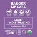 Organic Unscented Lip Balm - Badger Classic Moisturizing 0.15 oz (4 Pack) - Buy Online on GoSupps.com