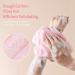 2 Piece Body Scrubber Japanese exfoliating Towel exfoliating Towel Pink Grey Unisex - Buy Online on GoSupps.com