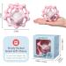 MCGMITT Teething Ring - Soft Silicone Teething Toy for Babies 0-12 Months - Sensory Teether Ball - Baby Rattle - Pink - Buy Online on GoSupps.com
