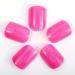 Novo Ovo Neon Pink Press-On Nails | Short Corner Oval Fake Nails | Artificial Fingernails with Glue - Super Freaky Style - Buy Online on GoSupps.com