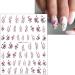 JMEOWIO 9 Sheets Spring Flower Nail Art Stickers Decals Self-Adhesive Colorful Summer Floral Nail Supplies Nail Art Design Decoration Accessories - Buy Online on GoSupps.com