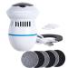 Electrical corneal remover cornea remove foot rechargeable pedicure set foot care corneahobel hornhaut trash callus remover foot care device Electric 6 attachments white