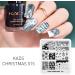 Alexnailart Christmas Nail Stamping Plate CH015 - Professional Manicure Stencil for Festive Nail Art - Buy Online on GoSupps.com