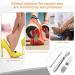 Stainless Steel Hornhaut Hobel Foot Scraper Set - Corn al Remover & Pedicure Tools with 10 Replacement Blades for Effective Hard Skin & Heel Care - Buy Online on GoSupps.com