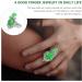 Beaupretty Aroma Ring Box Set for Women | Exaggerate Decorative Diffuser Rings - Green - 4x3cm - Buy Online on GoSupps.com