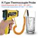 Buy Mestek Infrared Thermometer -50 C to 800 C | Laser IR Pyrometer with K-Probe & LCD Alarm for Kitchen Use - Buy Online on GoSupps.com