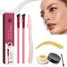 Anjoize Eyebrow Pen Anjoize 4D Laminated Brow Grooming Kit Anjoize Eyebrow Brush Home Eyebrow Care Kit 4D Laminated Ultra-thin Angled Eyebrow Brush with Waterproof Eyebrow Gel (H)