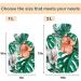 NAANLE Hot Water Bottle with Cover - Watercolor Palm Leaf & Flower Design | 1L for Menstrual Cramps Pain Relief & Heat Therapy - Buy Online on GoSupps.com
