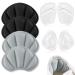 8 pairs of heel cushions forefoot gel cushion and self -adhesive shoe inserts heel protection insoles for high heels anti -slip heel cushion for too big shoes for women men the foot care transparent