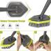 2-in-1 Tub and Tile Scrubber Brush with 3 Replacement Heads - Extendable Handle Floor Cleaning Brush in Green+Gray - Buy Online on GoSupps.com