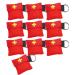 Worldconnection 10x Set ventilation mask ventilation cloth ventilation foil red CPR mask