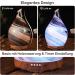 Porseme 280ml Aroma Diffuser - Hand Blown Glass Ultrasonic Humidifier 7 Color LEDs BPA Free - Elegant G8-280ML Deep Desert Aladdin Vase for Essential Oils - Buy Online on GoSupps.com