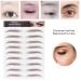 ANKROYU 10 Types Professional Eyebrow Stickers - Natural Brown Transfer Stickers for Women | Perfect Eyebrow Solution - Buy Online on GoSupps.com