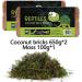 Buy Omem Reptile Coconut Brick & Dried Moss Set | Turtle Bedding & Hibernation Mat | Eco-Friendly Pet Supplies - Buy Online on GoSupps.com